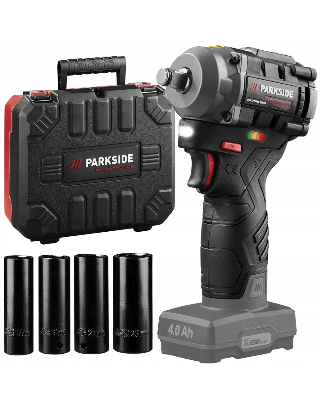 Акумуляторний ударний гайковерт PARKSIDE PERFORMANCE PPDSSA 12 A1, фото 1