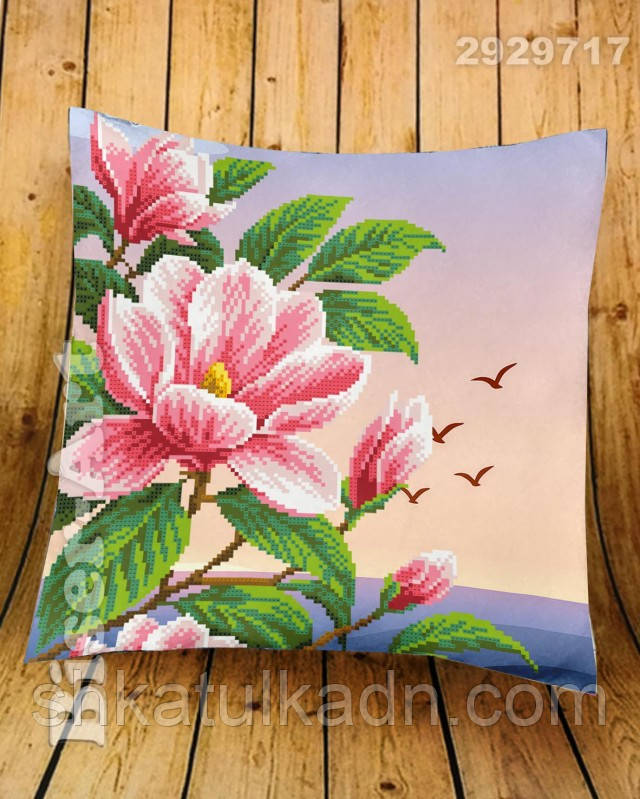Наволочка з подушкою для вишивки бісером, фото 1