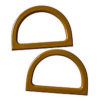 Комплект ручок для сумки пластикових Півкільце 12х8,5 см Беж