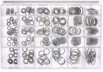 Набір із 300 алюмінієвих шайб (5х9х1 - 28х36х2 мм) Falcon F01005