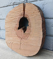 Зріз дерева для декоративного мистецтва, d 240х220мм., фото 3