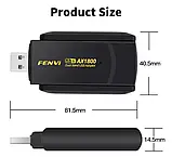 FENVI AX1800 Ultra-Speed WiFi 6 USB-адаптер 1800 Мбіт/с (2×2 антен), фото 3