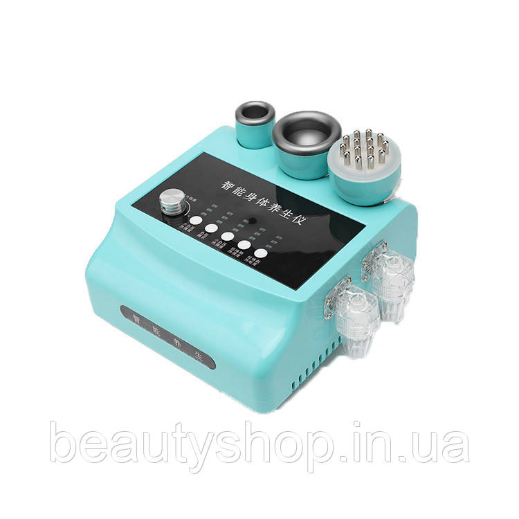 Електричний вакуумний скребок MeiHua Smurf — розумний апарат для корекції фігури та баночного масажу з функцією негативного тиску, фото 1