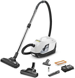 Пилосос Karcher миючий DS 6 Plus, 650Вт, конт пил -0.6л, вода -2 л, НЕРА, білий