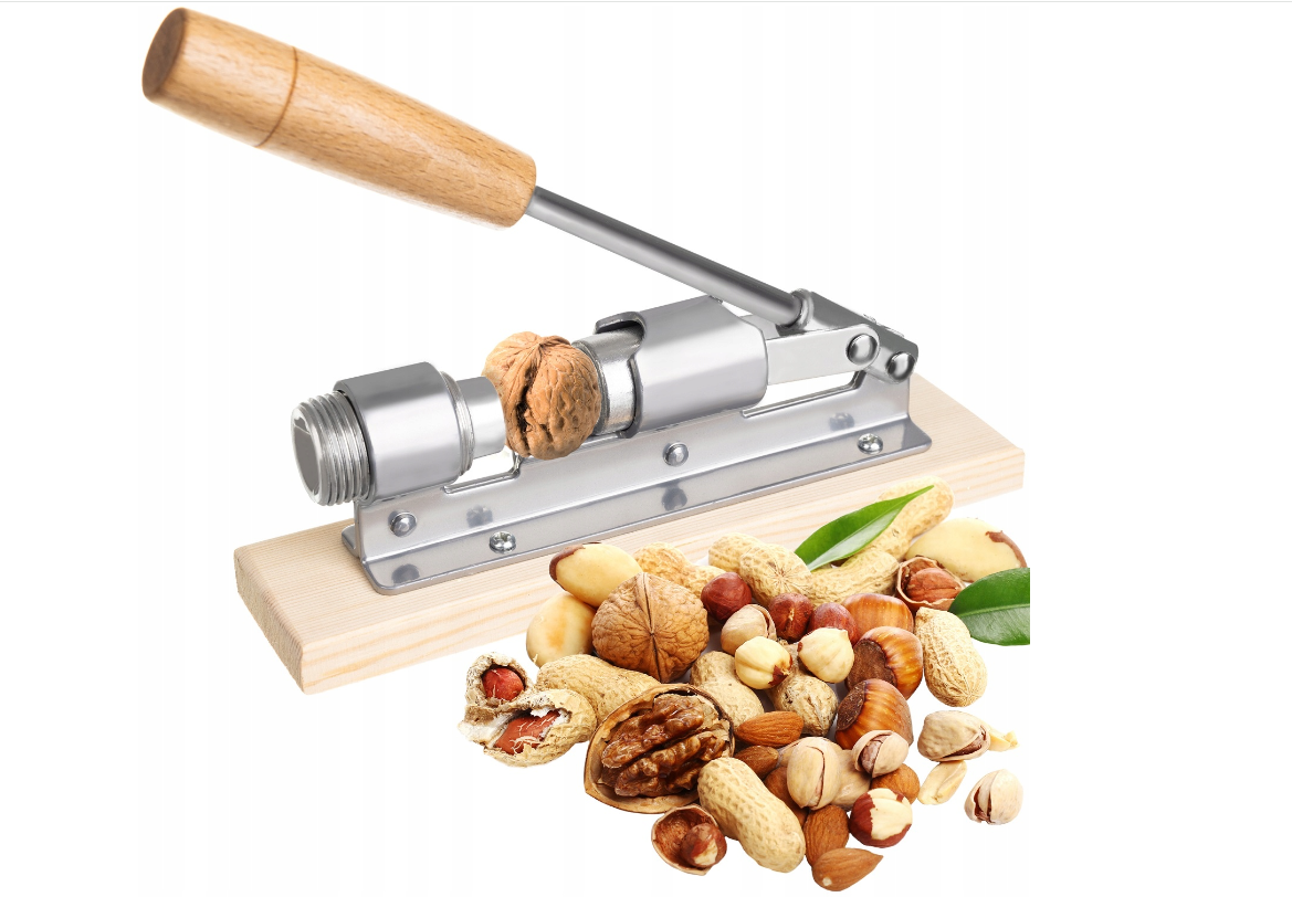 Горіхокол сталевий на дерев'яній підставці, фото 1