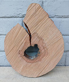 Зріз дерев'яний для різьблення, випалювання, декору інтер'єру, d 280х230мм.