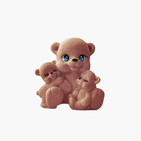 Фігурка шоколадна — Три ведмедя коричневі