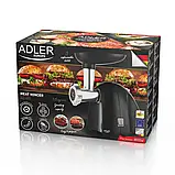 М’ясорубка Adler AD 4811 1800 Вт, 3 решітки, насадка для ковбас, реверс, фото 9