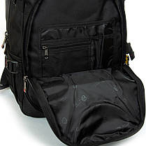 Рюкзак шкільний для хлопчика підлітковий ортопедичний чорний на два відділи з 6 по 11 клас Power In Eavas 9009, фото 3