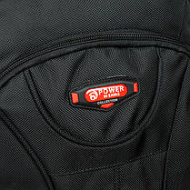 Рюкзак шкільний для хлопчика підлітковий ортопедичний чорний на два відділи з 6 по 11 клас Power In Eavas 9009, фото 4