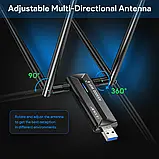 EDUP 3000 Мбіт/с WiFi 6E USB 3.0 адаптер — 2,4/5/6 ГГц, фото 4