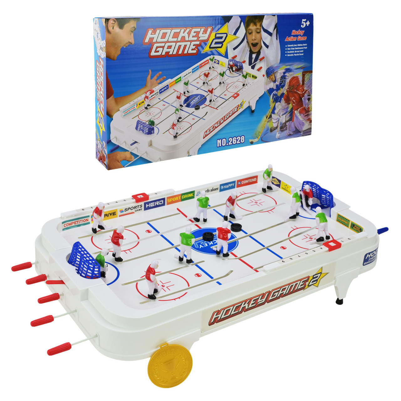 Настільний хокей на штангах 2628, фото 1