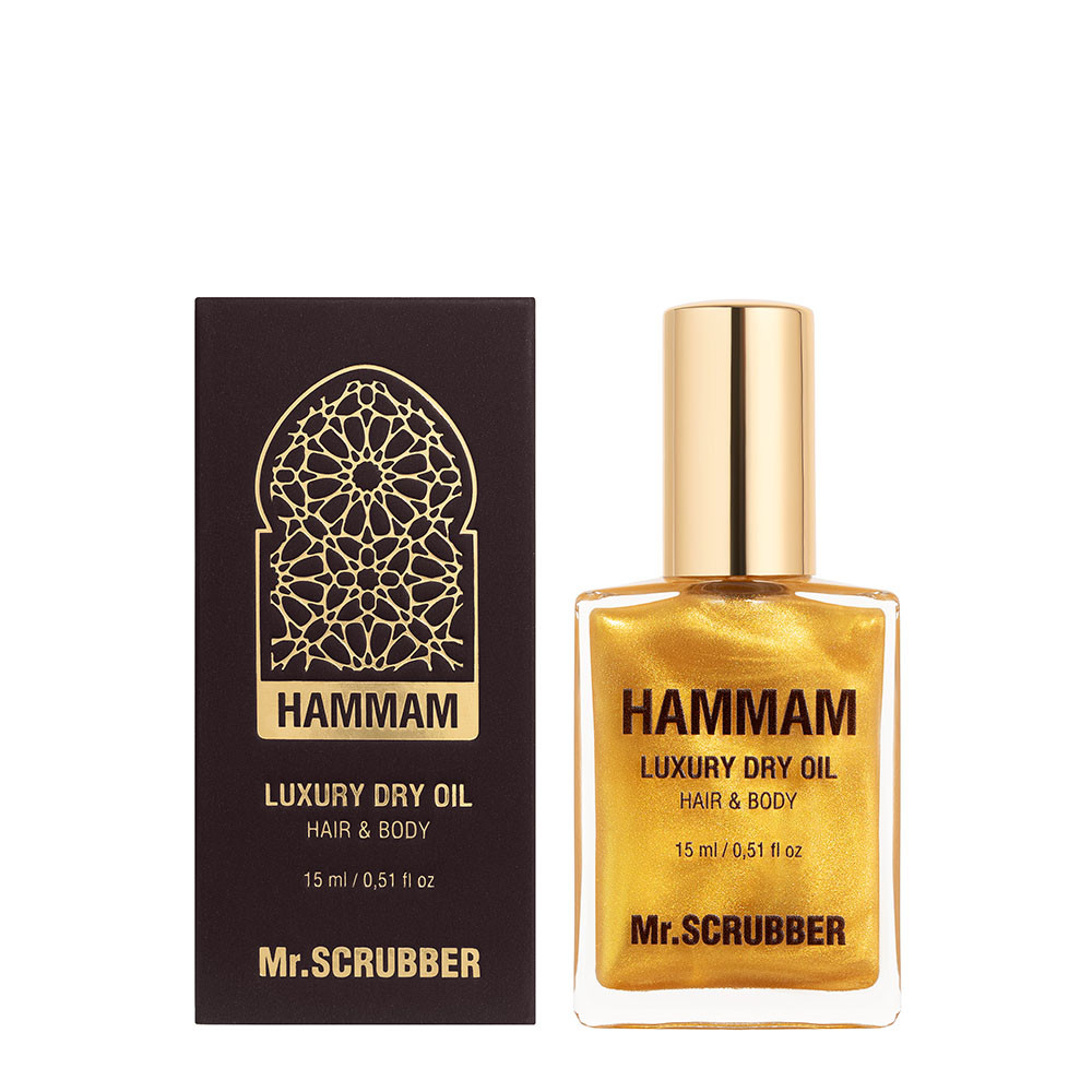 Суха олія для волосся та тіла Hammam Mr.Scrubber 15 мл, фото 1