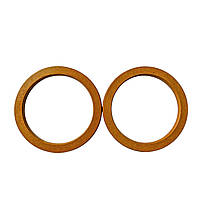 Комплект ручок для сумки дерев'яних Кільце 13,8 см Коричневі