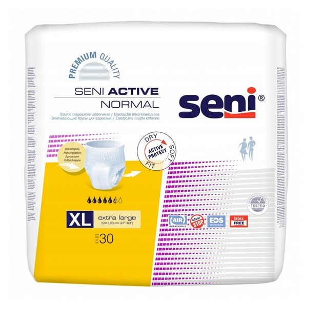 Підгузники труси для дорослих Seni Active Normal Extra Large 120-160 см 30 шт