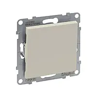 SUNO Вимикач одноклавішний двополюсний 10А гвинтові клеми, колір Слонова кістка