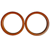 Комплект ручок для сумки дерев'яних Кільце 13,6 см Коричневі