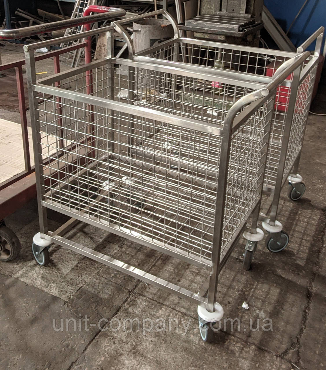 Візок для брудної білизни сітчастий UNIT, фото 1