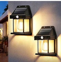 Вуличний сенсорний фасадний ліхтар-прожектор з датчиком руху на сонячній батареї SOLAR INTERACTION WALL LAMP