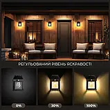 Вуличний сенсорний фасадний ліхтар-прожектор з датчиком руху на сонячній батареї SOLAR INTERACTION WALL LAMP, фото 4