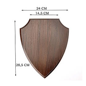 Плакетка (підкладка для диплому) MDF 24x28 (Герб горіх темний)