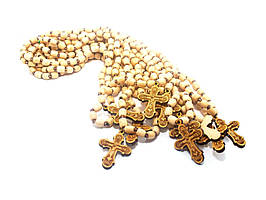 Чотки дерев'яні православні білі