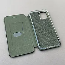 Чохол-книга для iPhone 12 чорна з патріотичним принтом Україна з синьо-жовтими квітками q09p, фото 3