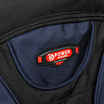 Рюкзак шкільний для хлопчика підлітковий ортопедичний синій на два відділи з 6 по 11 клас Power In Eavas 9009, фото 4