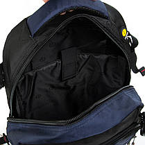 Рюкзак шкільний для хлопчика підлітковий ортопедичний синій на два відділи з 6 по 11 клас Power In Eavas 9009, фото 2