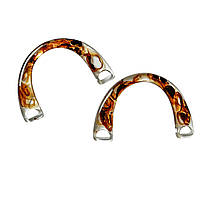 Ручка для сумки напівкругла Бурштин 15,5 см