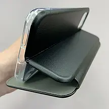 Чохол-книга для iPhone 11 чорна з патріотичним принтом Україна з синьо-жовтими квітками q09p, фото 4