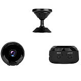 Бездротова IP міні камера відеоспостереження HD P7-W10 з Wi Fi портативна з підставкою для дому та офісу, фото 10