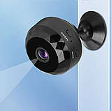 Бездротова IP міні камера відеоспостереження HD P7-W10 з Wi Fi портативна з підставкою для дому та офісу, фото 7