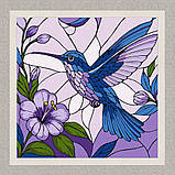 Картина за номерами Вітраж. Колібрі 30*30 см Ідейка KHO 6790, фото 2
