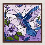 Картина за номерами Вітраж. Колібрі 30*30 см Ідейка KHO 6790, фото 3