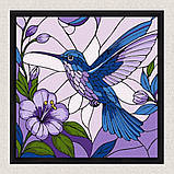 Картина за номерами Вітраж. Колібрі 30*30 см Ідейка KHO 6790, фото 4