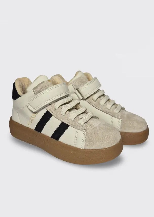 Кеди дитячі утеплені Campus бежеві (B30982-23), фото 1