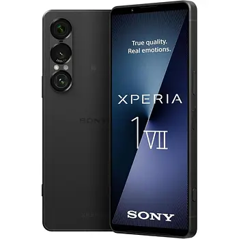 Смартфон Sony Xperia 1 VII 12/512GB Slate Black, NFC, 5G, Snapdragon 8 Elite, 48+48+12/12Мп, 6.5"OLED, 5000 mAh