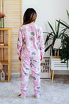 2442-24обл Підліткова тепла піжама для дівчинки махра Тм Авекс, фото 3