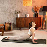 Коврик для йоги Hop-Sport HS-NB010GM NBR 1см темный хаки, фото 3