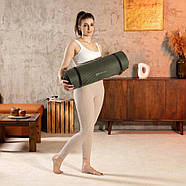 Коврик для йоги Hop-Sport HS-NB010GM NBR 1см темный хаки, фото 5