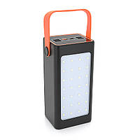 Powerbank ACL PW-52 70000mAh, PD22.5W, 4xUSB+ Type C, фонарь, 1,1кг, Black/White, Box