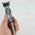 Бездротова машинка для стрижки волосся 4 насадки, з USB, T9 / Акумуляторний триммер для бороди, фото 8