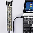 Бездротова машинка для стрижки волосся 4 насадки, з USB, T9 / Акумуляторний триммер для бороди, фото 7