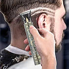 Бездротова машинка для стрижки волосся 4 насадки, з USB, T9 / Акумуляторний триммер для бороди, фото 2