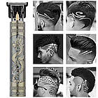 Бездротова машинка для стрижки волосся 4 насадки, з USB, T9 / Акумуляторний триммер для бороди, фото 5