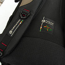 Рюкзак шкільний для хлопчика підлітковий ортопедичний зелений на два відділи з 6 по 11 клас Power In Eavas 9009, фото 2