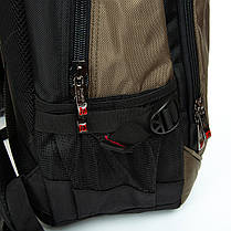 Рюкзак шкільний для хлопчика підлітковий ортопедичний зелений на два відділи з 6 по 11 клас Power In Eavas 9009, фото 3