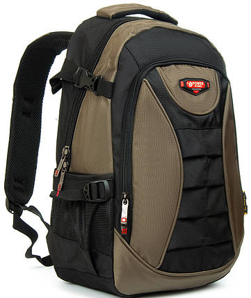 Рюкзак шкільний для хлопчика підлітковий ортопедичний зелений на два відділи з 6 по 11 клас Power In Eavas 9009, фото 1