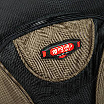 Рюкзак шкільний для хлопчика підлітковий ортопедичний зелений на два відділи з 6 по 11 клас Power In Eavas 9009, фото 5